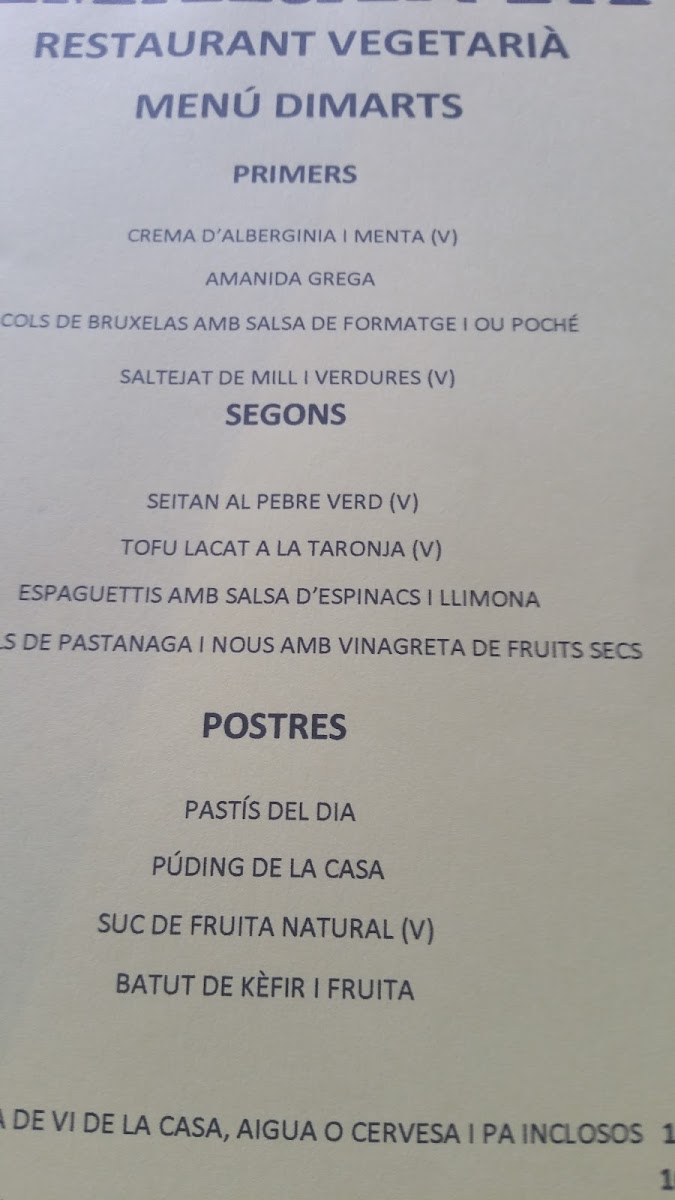 Menu Amaranta-8