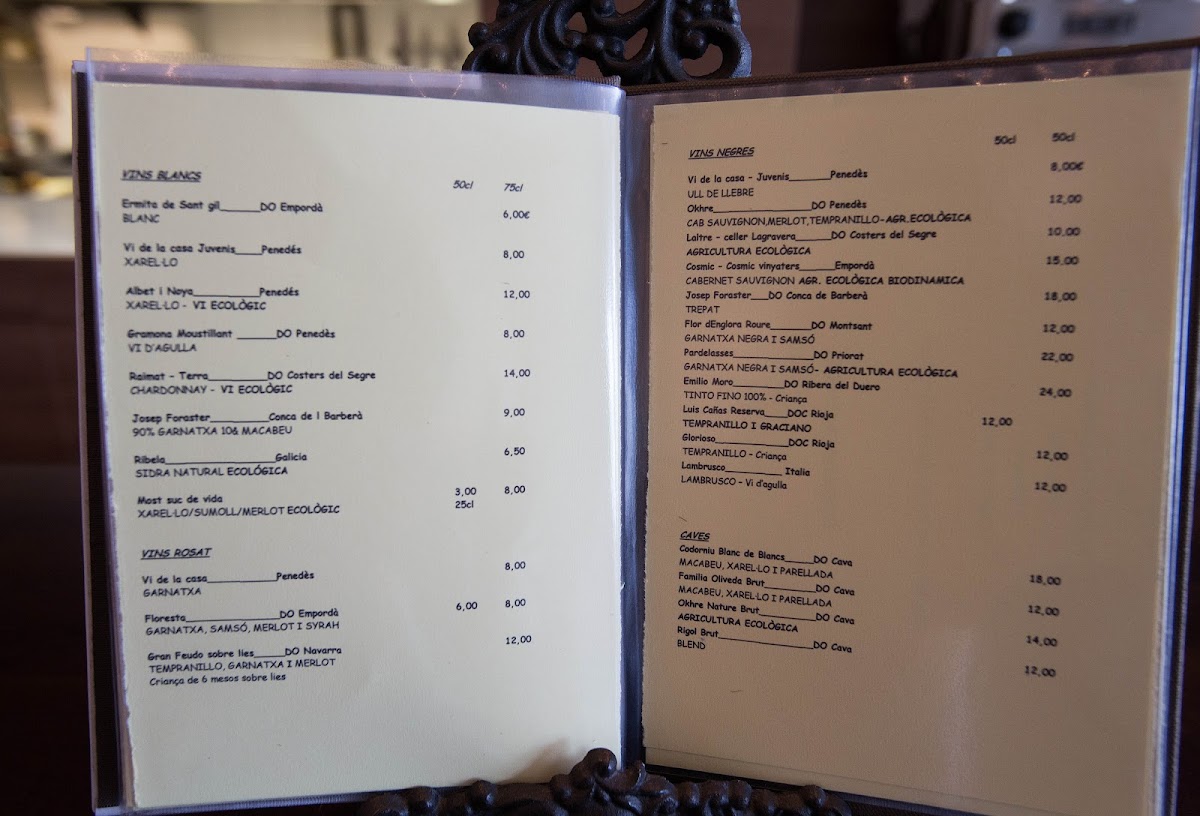 Menu Amaranta-9